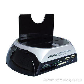 USB Docking Station with Card-reader + Hub